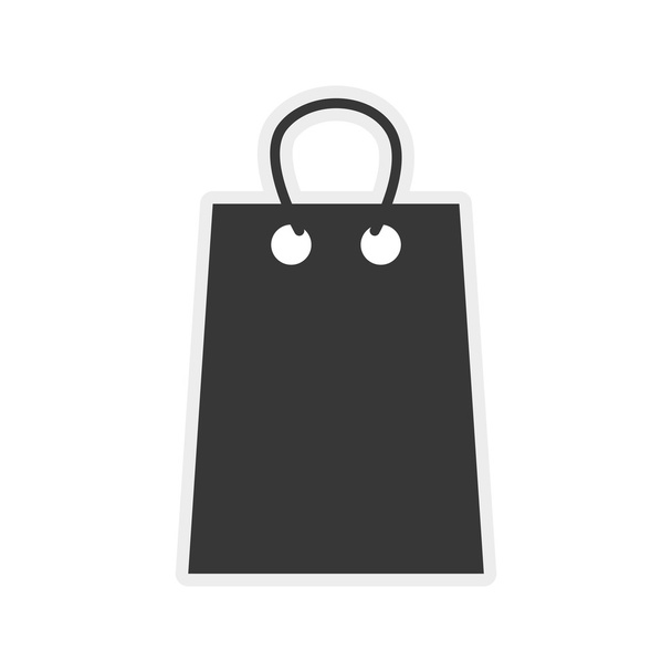 Boodschappentas markt winkel kopen pictogram. Vectorafbeelding - Vector, afbeelding