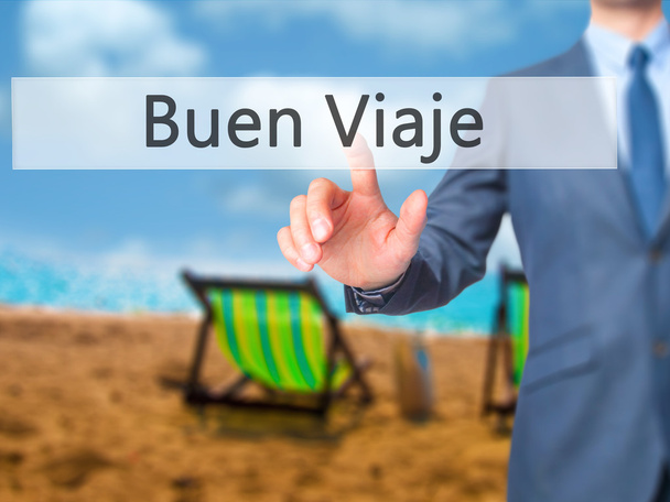 Buen Viaje (гарна поїздка по-іспанськи) - бізнесмен рука touch зад - Фото, зображення