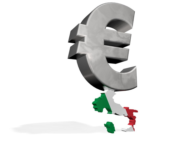 Euro erdrückt Italien - Foto, Bild