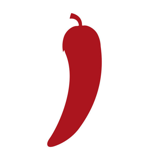 chili pepper vegetable health icon - Vector, Image