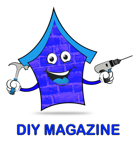 Diy Magazine Indicates Do It Yourself and Building
 - Фото, изображение