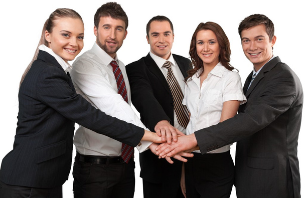 Üzleti csapat kézenfogva együtt - Fotó, kép