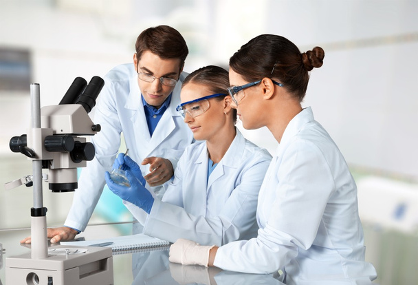  scientists working at the laboratory - Photo, Image