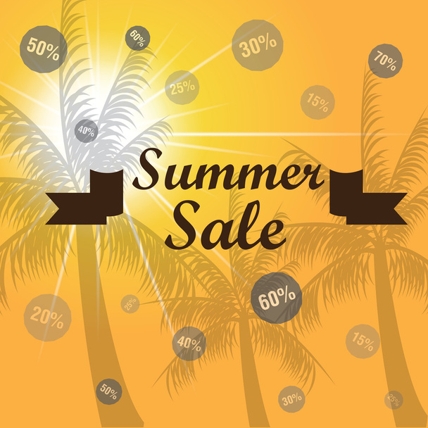 Summer sales illustration - Wektor, obraz