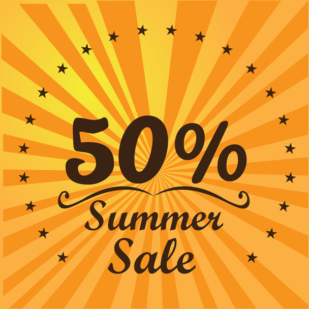 Summer sales illustration - Vector, Image