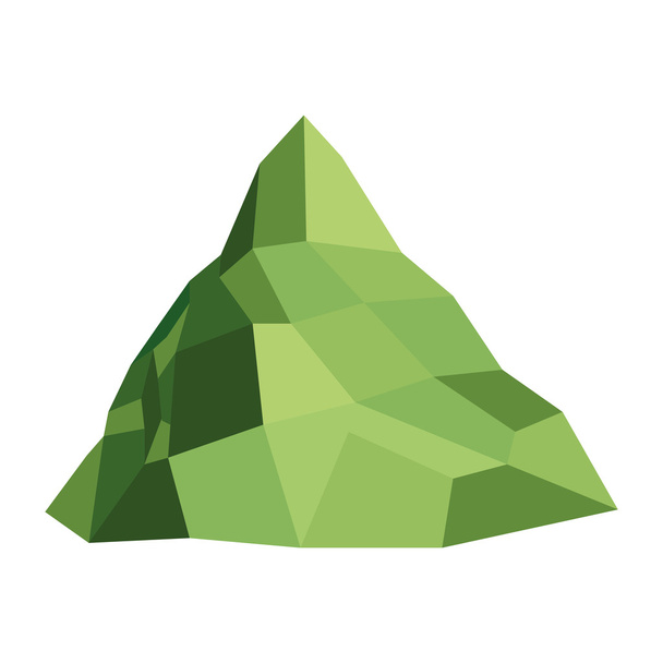single mountain icon - Vector, Image