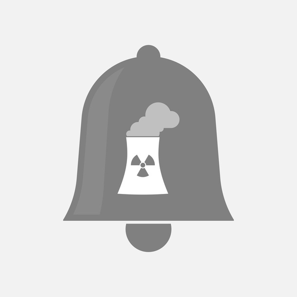Ikone mit einem Atomkraftwerk - Vektor, Bild