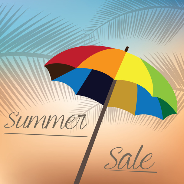 Summer sales illustration - Vector, imagen