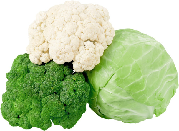 Broccoli, cabbage and cauliflower - Foto, Imagem