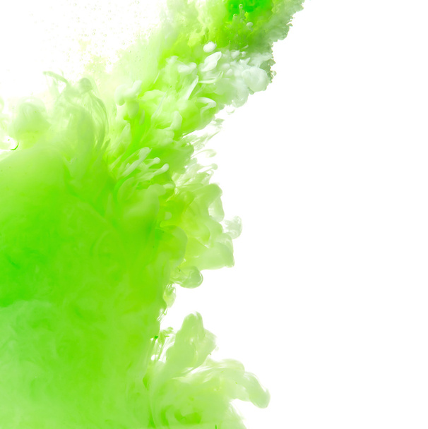 Absztrakt zöld festék splash - Fotó, kép