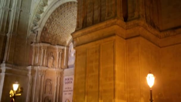 Собор Санта-Марія Пальма, більше Ґльєр La Seu, є готичний католицького собору, розташована в Пальма Майорка, Іспанія, побудований на сайті вже існуючі арабської мечеті. - Кадри, відео