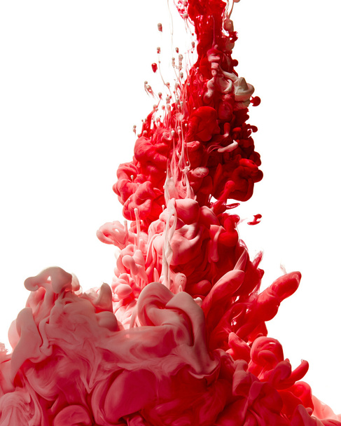 salpicos de tinta vermelha
 - Foto, Imagem