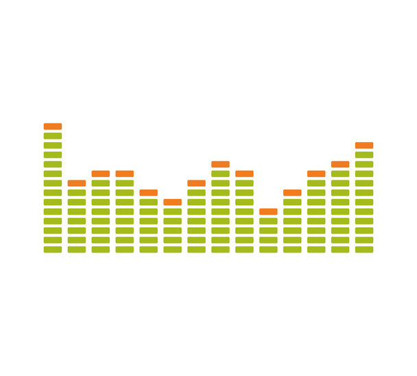 Equalizer muziek geluidsstudio Golf pictogram. Vectorafbeelding - Vector, afbeelding