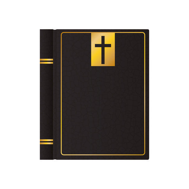 Biblia Isten hit vallás ikonra. Vektorgrafikus - Vektor, kép