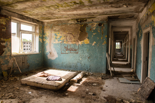 interior of an old abandoned soviet hospital - 写真・画像