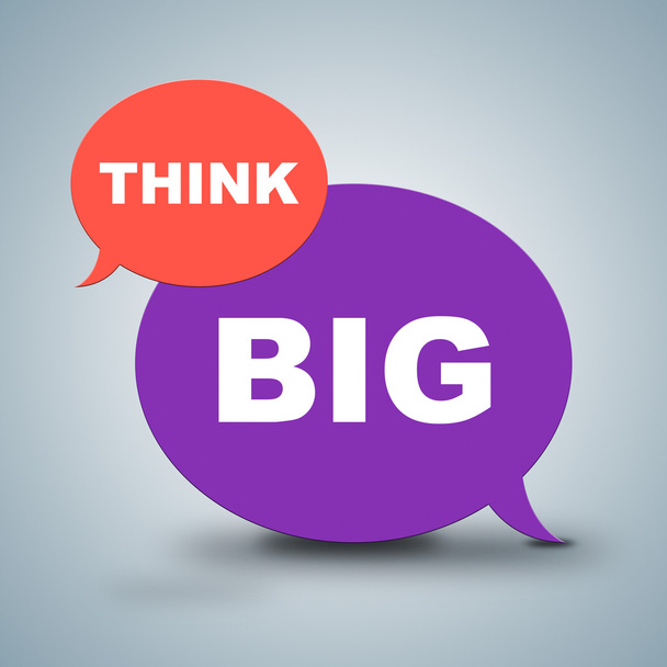 Think Big Means Reflecting Consideration and Bigger
 - Фото, изображение