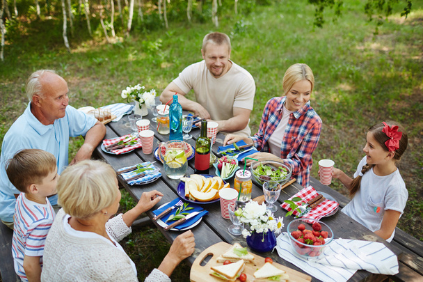 family having picnic - Photo, Image