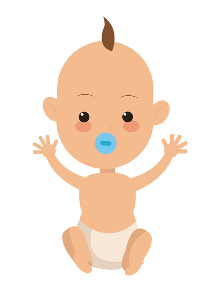 icono de bebé solo
 - Vector, imagen