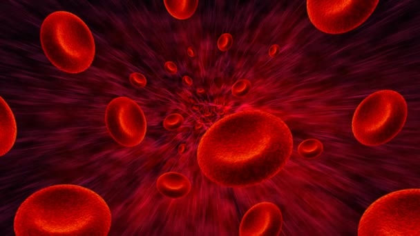 tło komórek krwi - Materiał filmowy, wideo