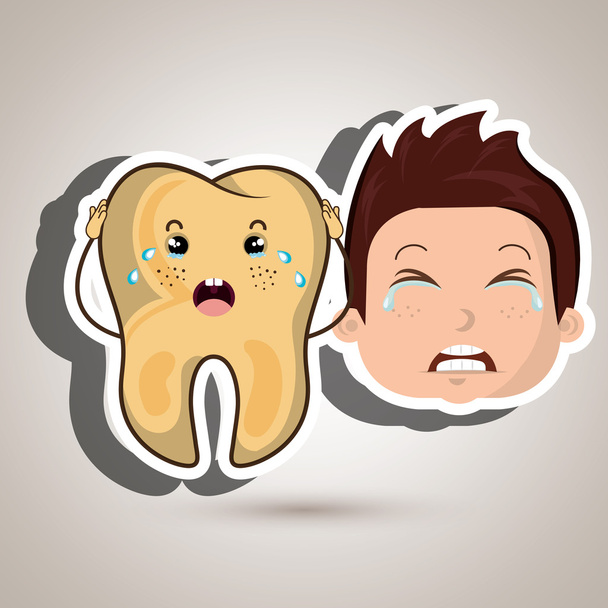 nurse tooth sick pain - Vector, Image