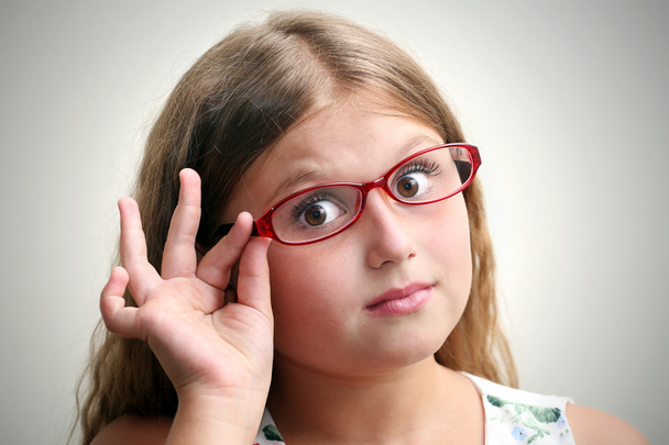 Little girl in glasses - Foto, immagini