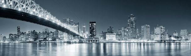 New York City night panorama - Photo, Image