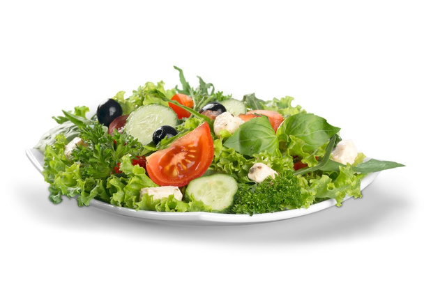 新鮮なおいしい野菜のサラダ - 写真・画像