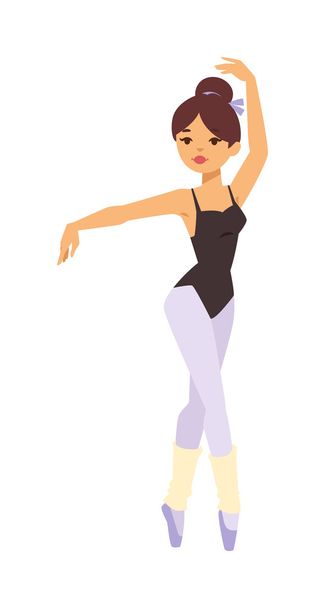Ballerina dancer vector girl - Vektor, kép