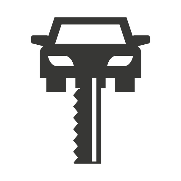 coche vehículo llaves icono
 - Vector, Imagen
