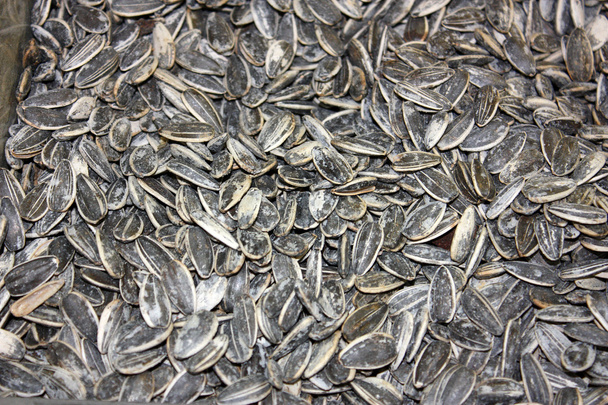 Close-up of pile of sunflower seeds - Фото, изображение