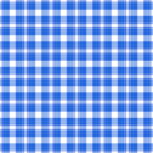 naadloze blauwe & witte plaid - Foto, afbeelding