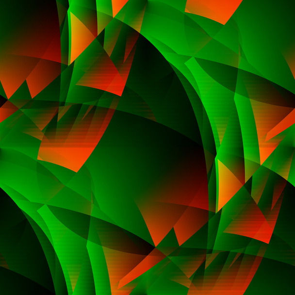 Green-fiery abstract. - Photo, Image
