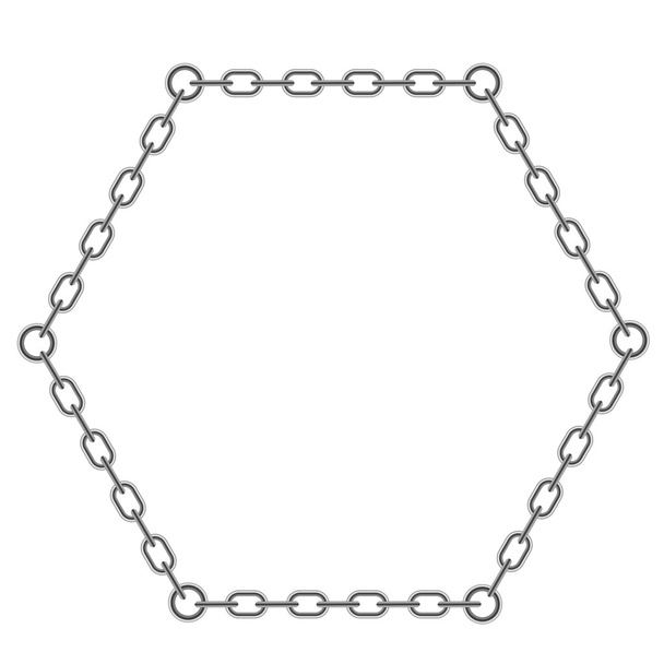 Grey Chain Frame - Vector, Image