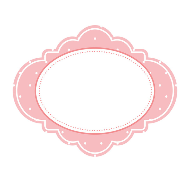 frame victorian decoration icon - Vector, Image