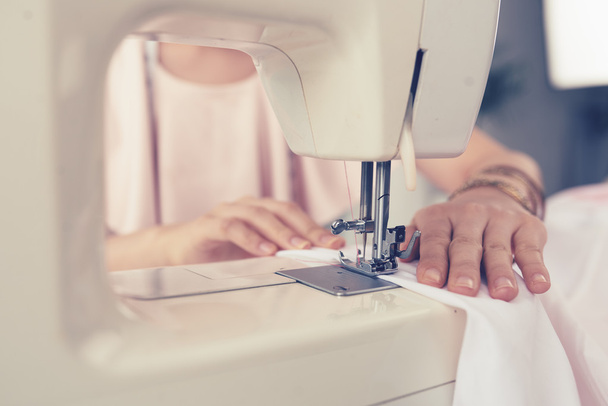 Woman's hands sewing  - Фото, зображення