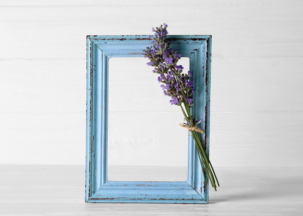 Lavender with frame close-up - 写真・画像