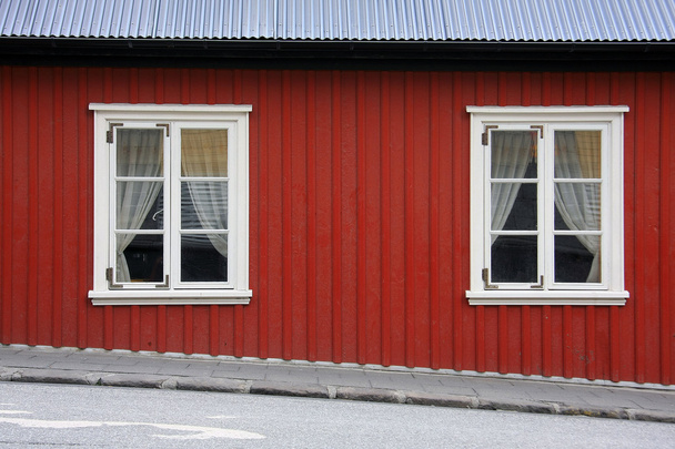 Red Icelandic house - Photo, Image