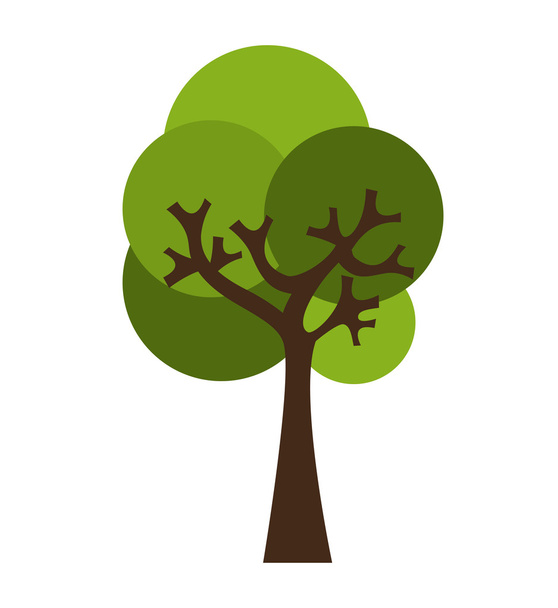 tree ecology symbol icon - Vecteur, image