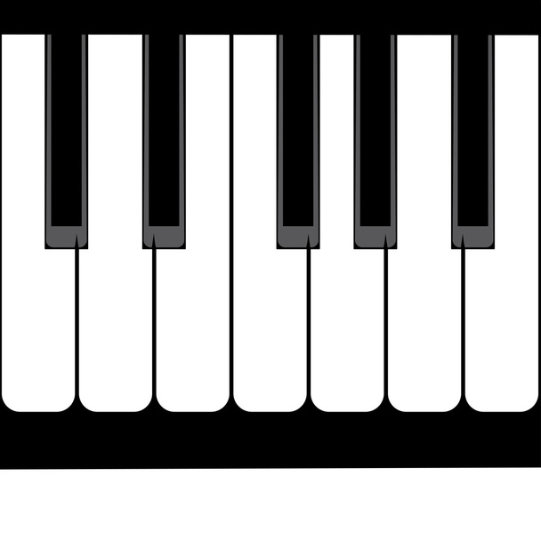 Ilustración de teclado de piano
 - Vector, imagen