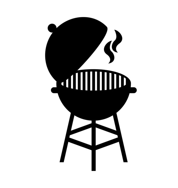 grilli kuuma eristetty siluetti kuvake
 - Vektori, kuva
