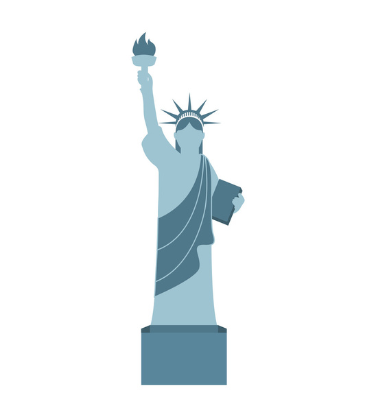 estatua de libertad icono aislado
 - Vector, imagen
