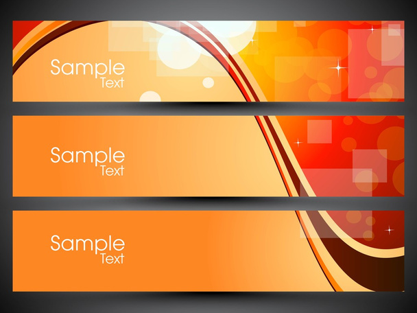 Banner, Header set with vector background. Eps 10. - Vettoriali, immagini