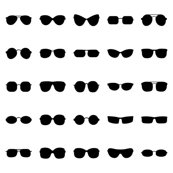 Σετ γυαλιά και γυαλιά ηλίου, εικονογράφηση διάνυσμα - Διάνυσμα, εικόνα
