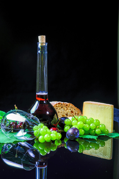 grape leaves wine noble fruits from Austria - 写真・画像