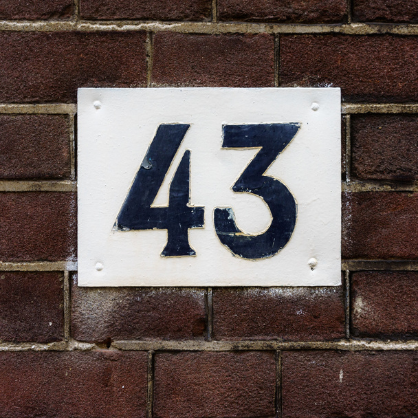 Huisnummer 43 - Foto, afbeelding