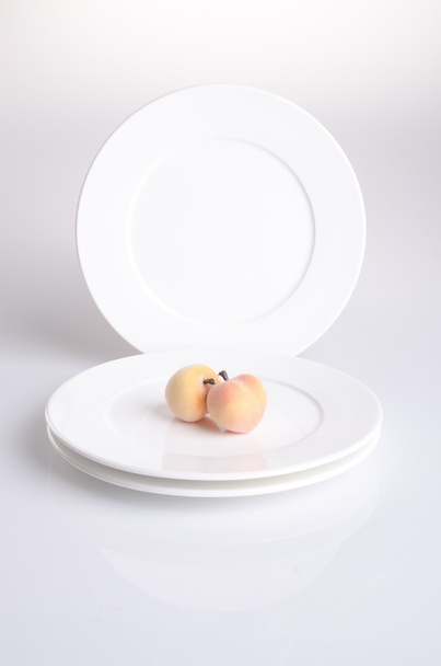 plate, plate on background. ceramic plate on a background - Photo, image
