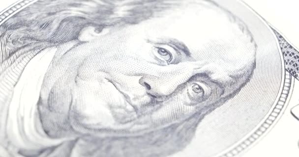 Benjamin Franklin portré a minket dollár - Felvétel, videó