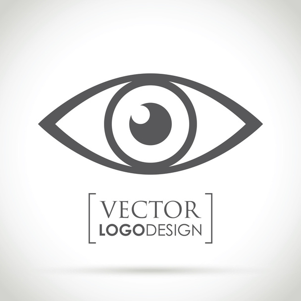 abstracte oogpictogram - Vector, afbeelding