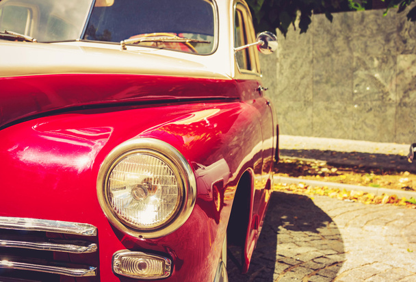 Vintage red retro automobile - Zdjęcie, obraz