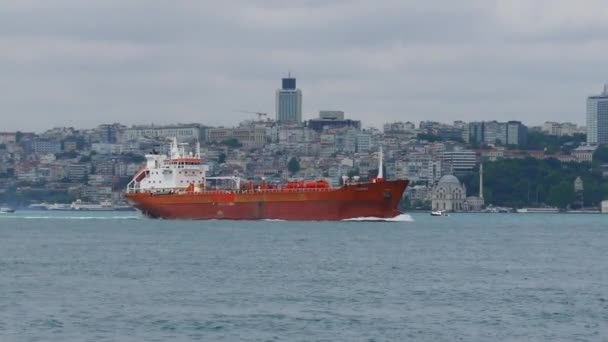 Floating ship. Bosphorus. - Footage, Video